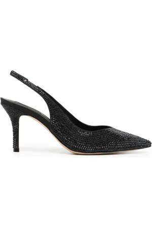 Nícoli Kimaya 80mm crystal-embellished slingback pumps