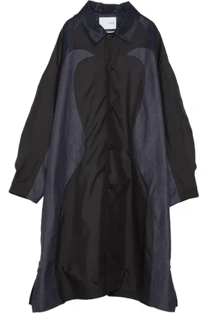 YOSHIO KUBO Panelled button-up coat