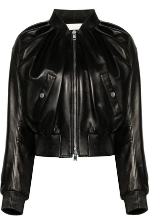 Alexander McQueen Leather bomber jacket