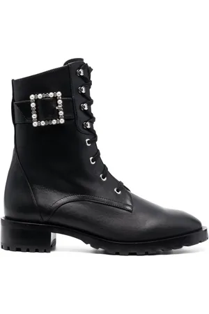 Stuart Weitzman Pearl buckle ankle boots