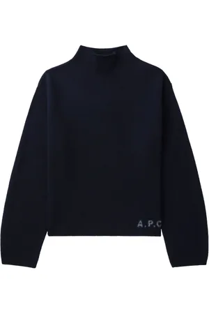 A.P.C. Logo-print virgin-wool jumper