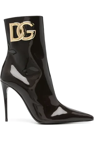 Dolce & Gabbana 100mm patent-leather ankle boots