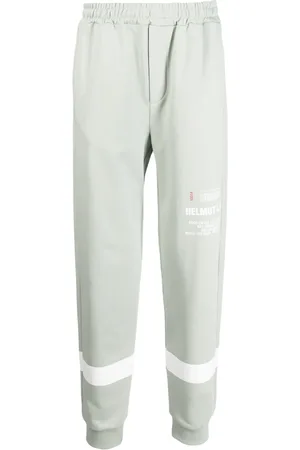 Helmut Lang Logo-print elasticated-waistband sweatpants