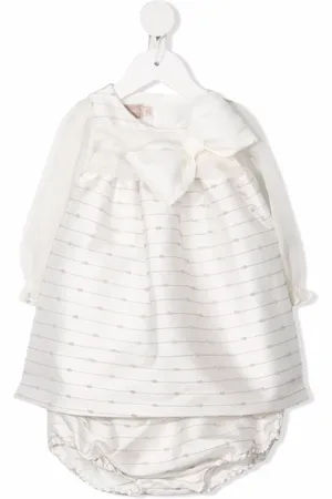 LA STUPENDERIA Abstract-print bow-detail dress