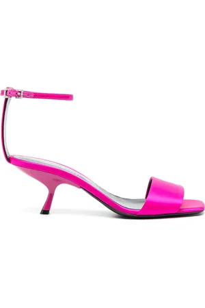 Sergio Rossi Satin-finish 70mm kitten-heel sandals