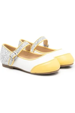 AGE OF INNOCENCE Glitter-detail ballerina shoes