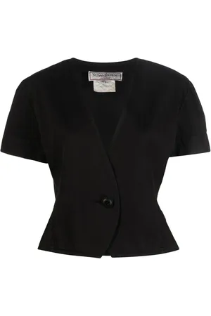 Saint Laurent 1990s single-breasted short-sleeved jacket