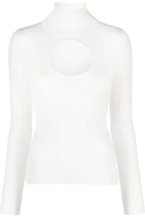 Courrèges Roll-neck cut-out jumper