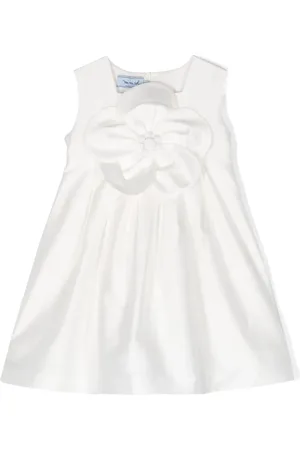 Mimisol Floral-appliqué flared dress