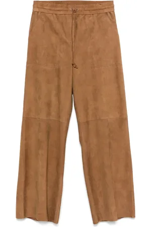 P.A.R.O.S.H. Suede trousers
