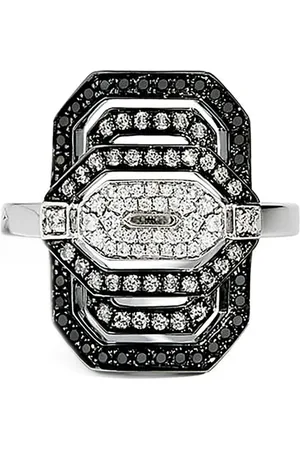 Statement Sterling silver mini My Way Gradient diamond ring