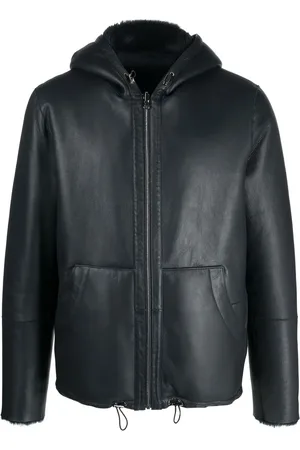 LISKA Leather reversible bomber jacket