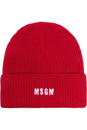 Msgm Logo-embroidered beanie