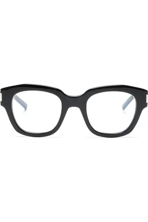 Saint Laurent Logo-engraved square-frame glasses