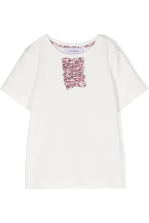 Simonetta Ruffled cotton T-shirt