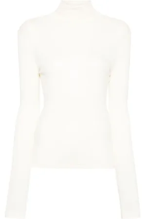 Helmut Lang Roll-neck fine-ribbed T-shirt