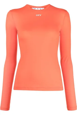 OFF-WHITE Logo-print long-sleeve top