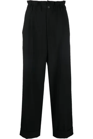 P.A.R.O.S.H. Paperbag-waist straight leg trousers