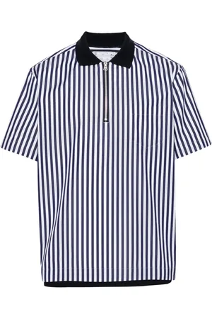 SACAI Striped polo shirt