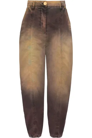 Balmain Tie-dye print tapered jeans