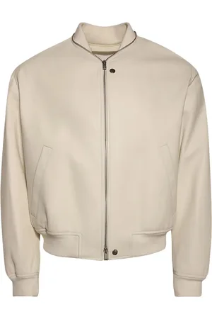 Jil Sander Leather bomber jacket