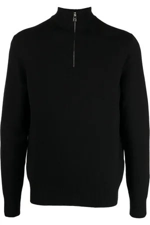 Dunhill Half-zip wool jumper