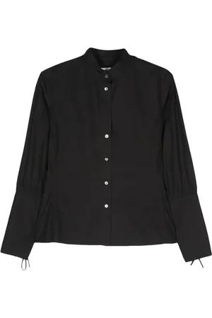 Saint Laurent 2000s band-collar poplin shirt