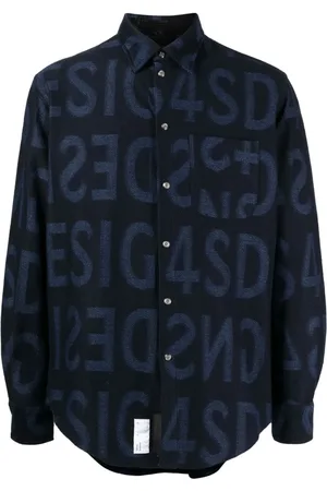 4SDESIGNS Logo-print cotton shirt