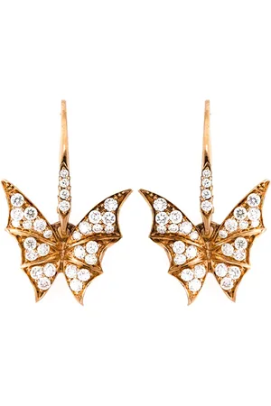 STEPHEN WEBSTER Diamond wing earrings