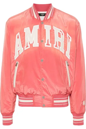 AMIRI Sun Faded logo-patches bomber jacket