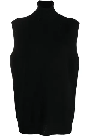 VANISÉ Roll-neck sleeveless cashmere jumper