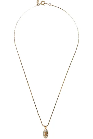 Givenchy Rhinestone-embellished G logo pendant necklace