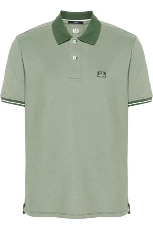 C.P. Company Logo-patch piqué polo shirt