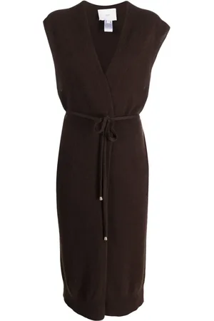 VANISÉ V-neck cashmere cardi-coat