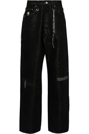 MASTERMIND Metallic-effect jeans