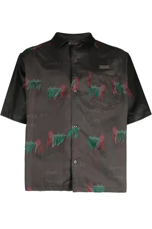 4SDESIGNS Graphic-print short-sleeve shirt