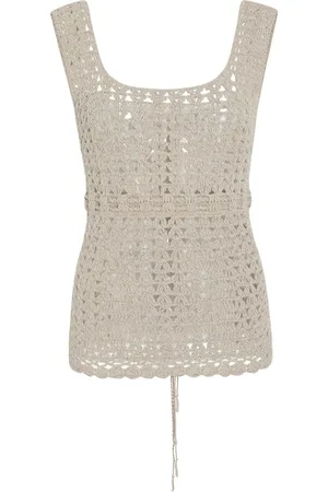ROSETTA GETTY Crochet-knit top