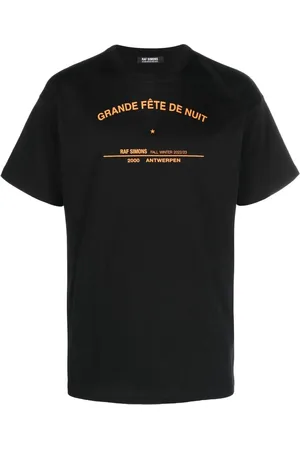 RAF SIMONS Slogan-print crew-neck T-shirt