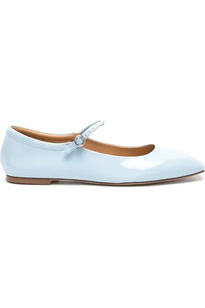 Aeyde Uma patent-leather ballerina shoes