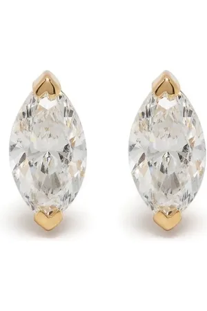 Shay 18kt yellow diamond marquise studs