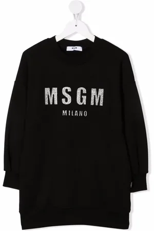 Msgm Logo-print sweatshirt dress