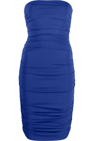 The Andamane Strapless draped minidress