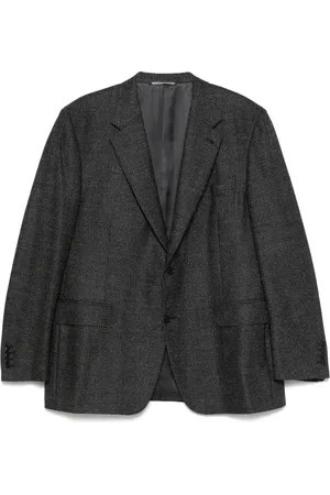 CANALI Patterned-jacquard blazer