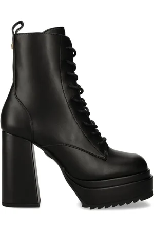 Buffalo May W chunky-heel lace-up ankle boots