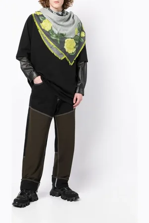 Givenchy Floral-print knitted scarf