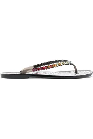 SOPHIA WEBSTER Esme crystal-embellished flip flops