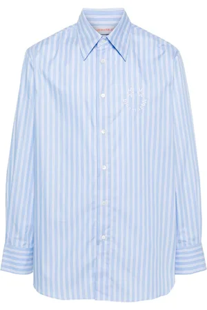 Bluemarble Logo-embroidered shirt