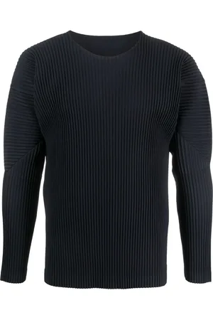 Issey Miyake Basic panelled pleated sweatshirt