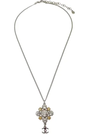 CHANEL 2010 CC rhinestone-embellished necklace