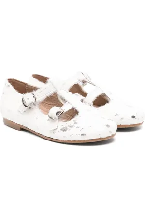 Eli1957 Cow-print fur-desgin mary janes